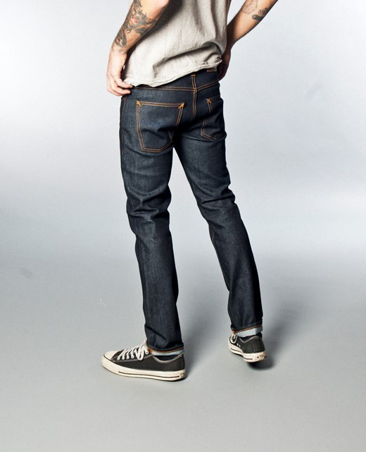 Men's NUDI   E JEANS - Grim Tim | Dry Navy - Garmentory