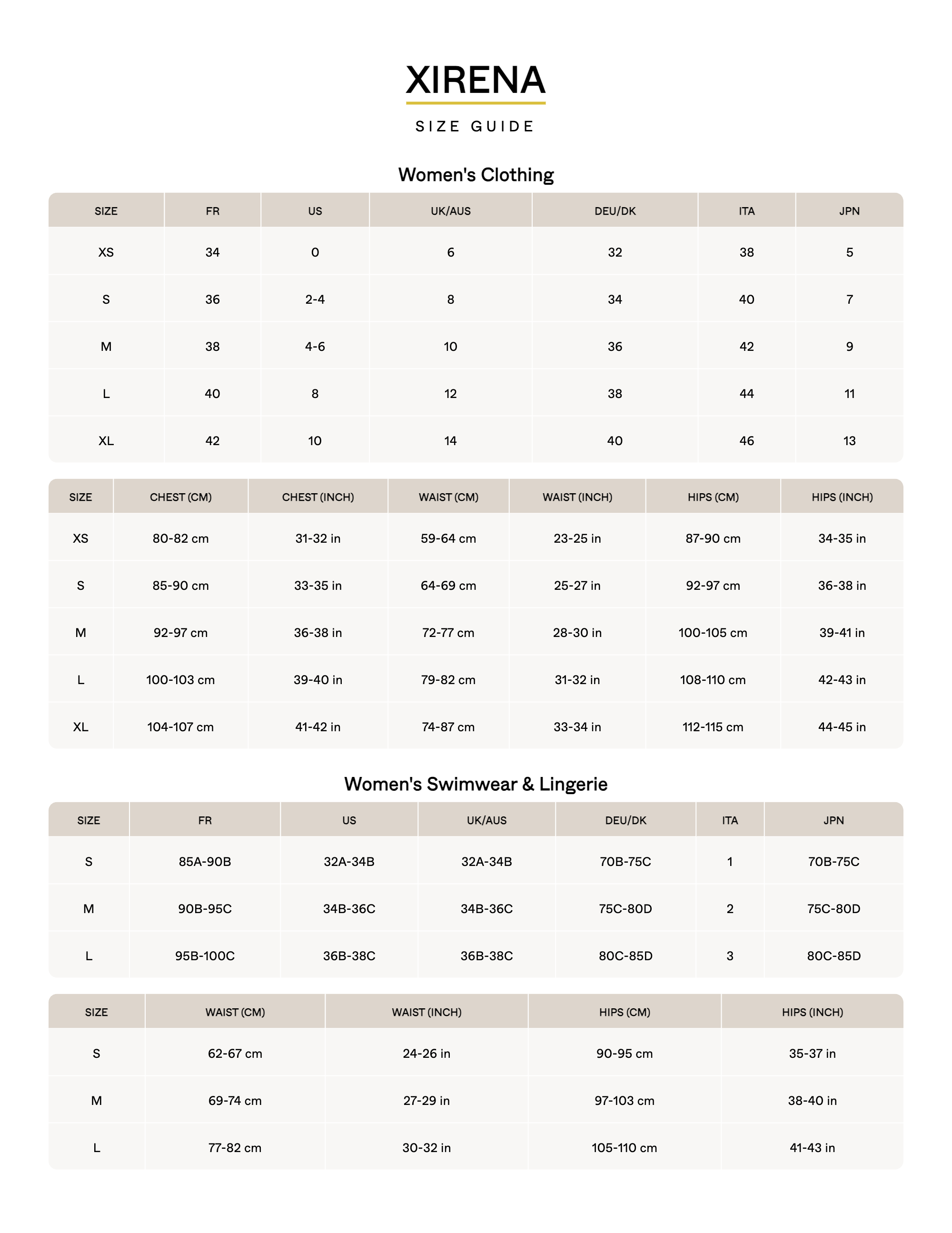 Xirena_size_chart-2025-07-07