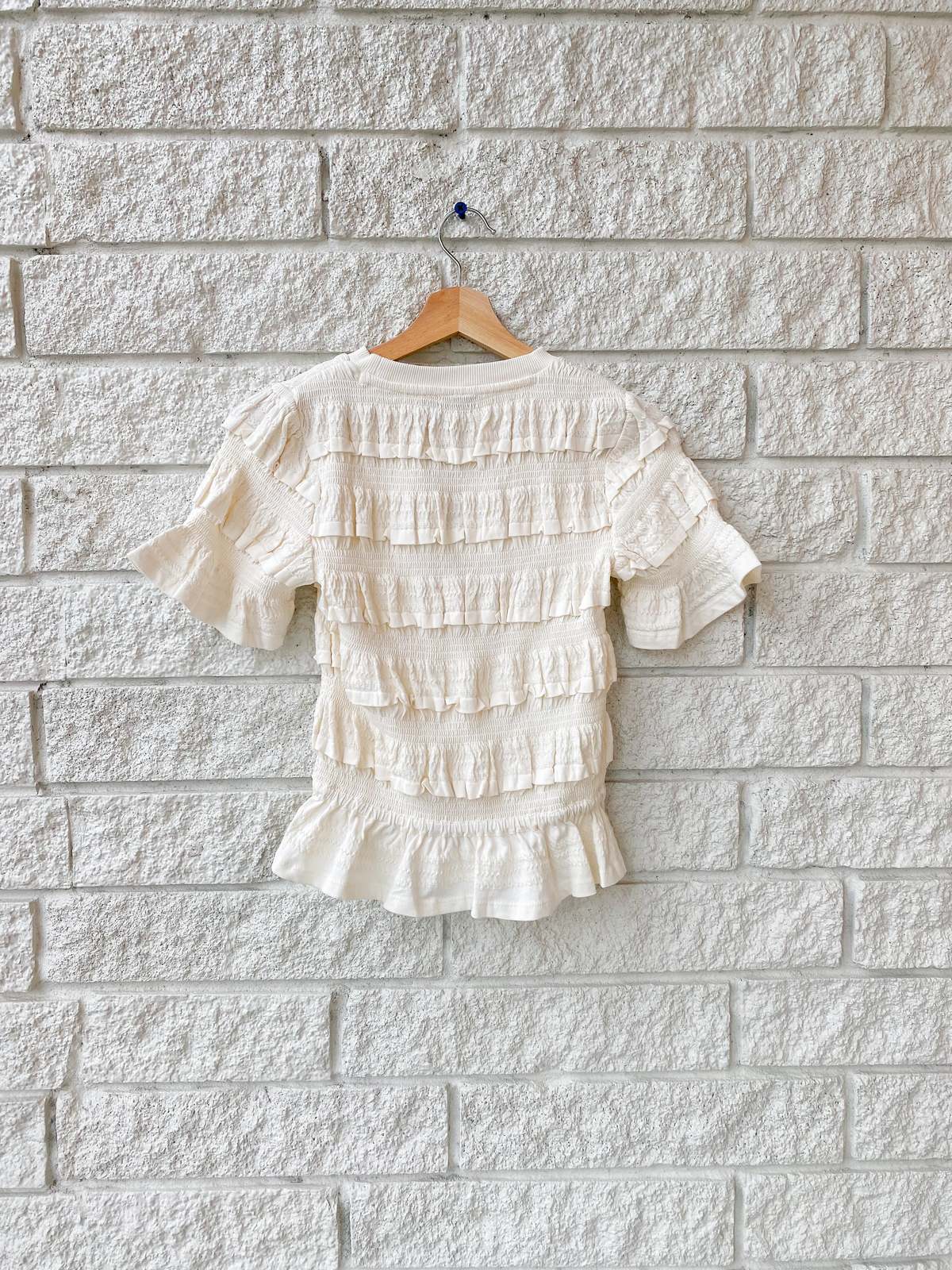 Sea NY Mable Cambric S/SLV Smocked Top | Garmentory