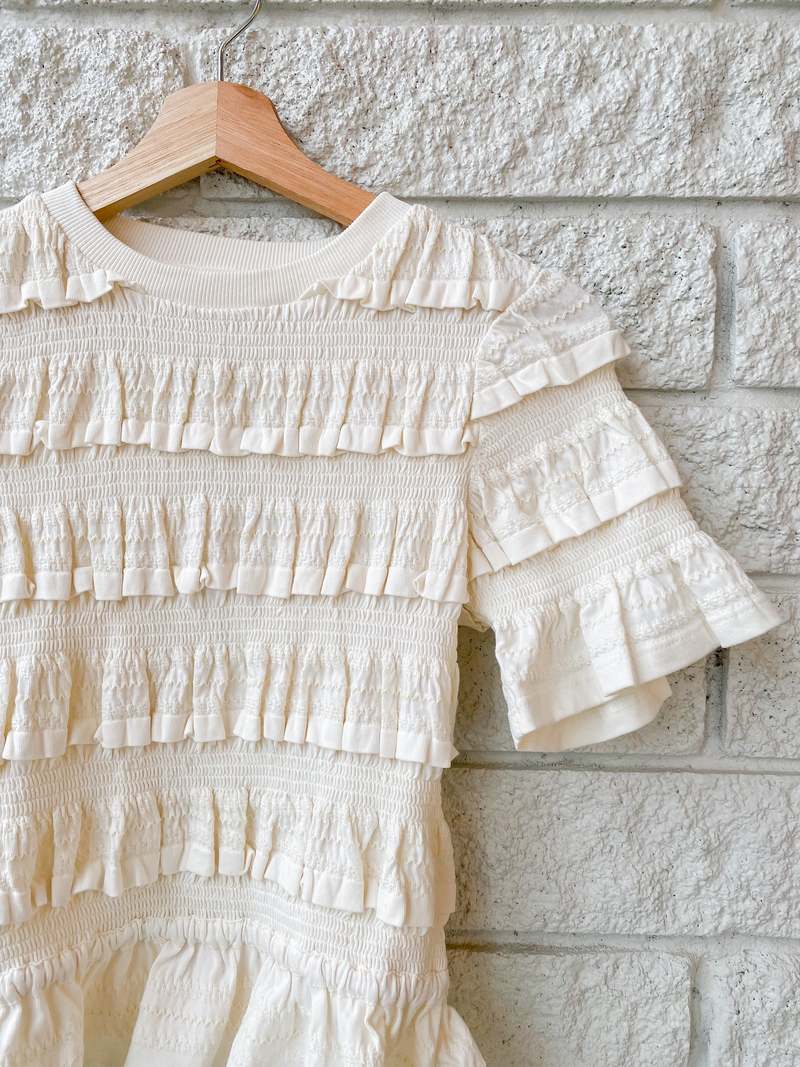 Sea NY Mable Cambric S/SLV Smocked Top | Garmentory