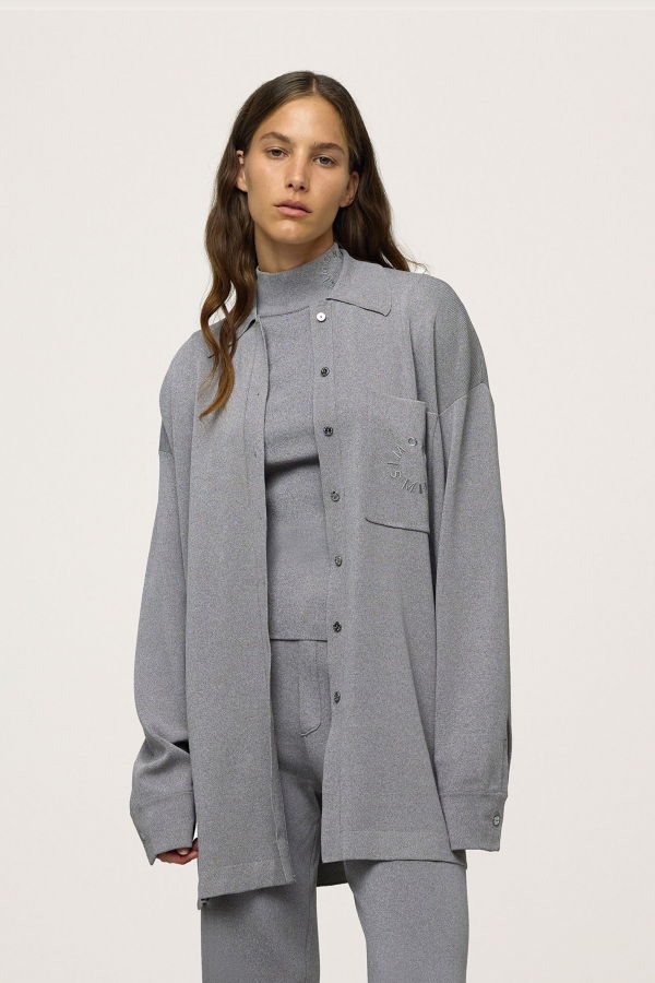 Simon Miller Knits By Oversized Blaz Jacket - Heather Grey