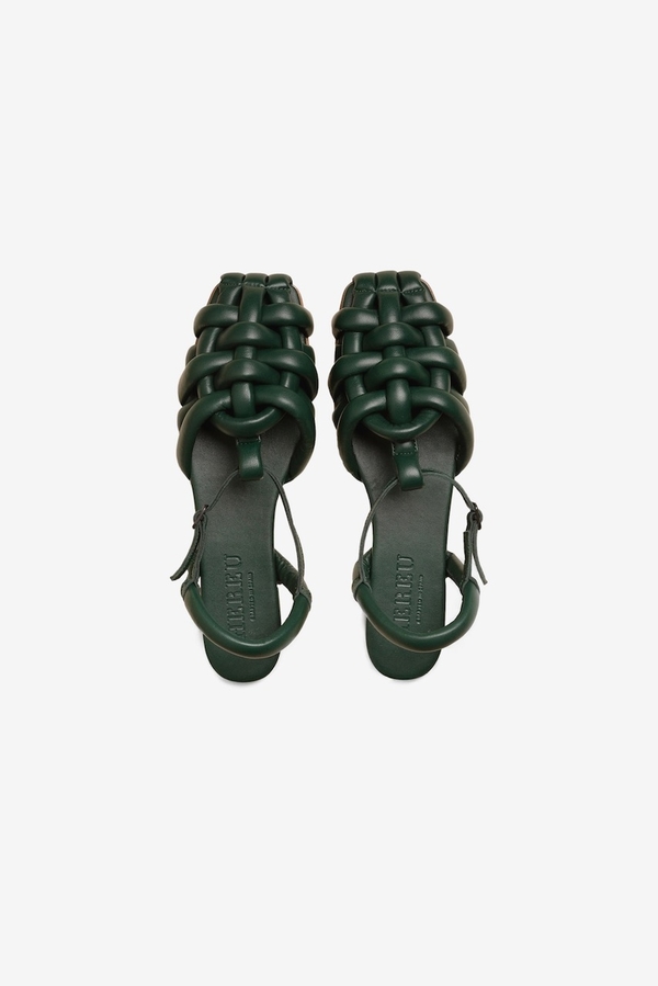 Hereu Cabersa Sandals - Dark Green | Garmentory