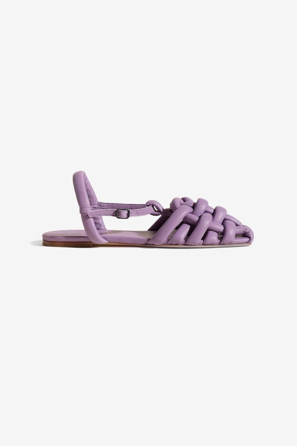 【HEREU】KLAVA SANDALS - LAVENDER Shop Hereu Clava Crinkled Glossy Sandals Online | Camargue