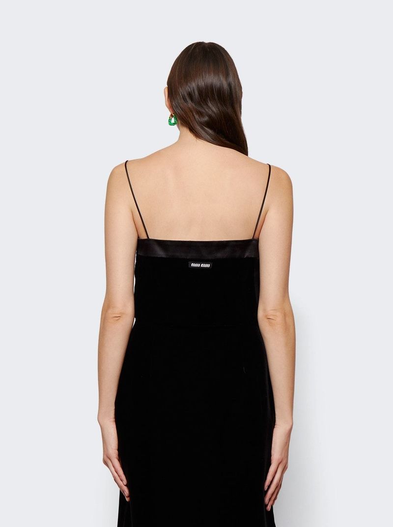 MIU MIU Velvet Tank Top - Black | Garmentory