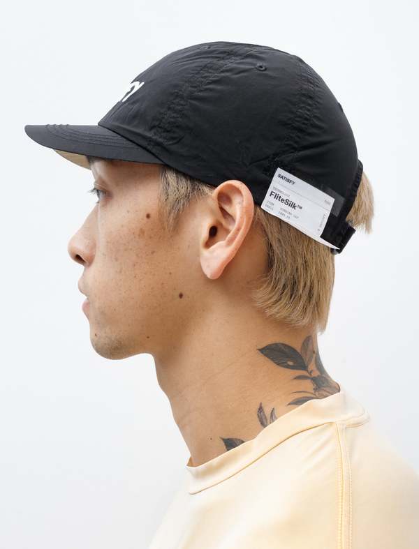 satisfy running キャップ　ブラック Satisfy Black FliteSilk Running Cap Satisfy