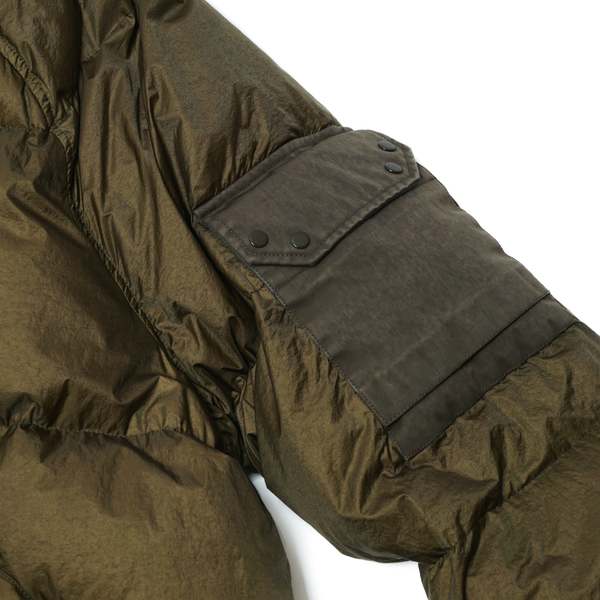Ten c ICED COMBO DOWN JACKET - OLIVE Ten c ICED COMBO DOWN JACKET - OLIVE