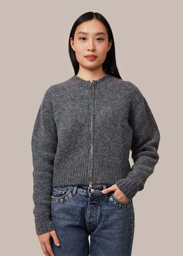 Paloma Wool Baby Zip Cardigan - Grey | Garmentory