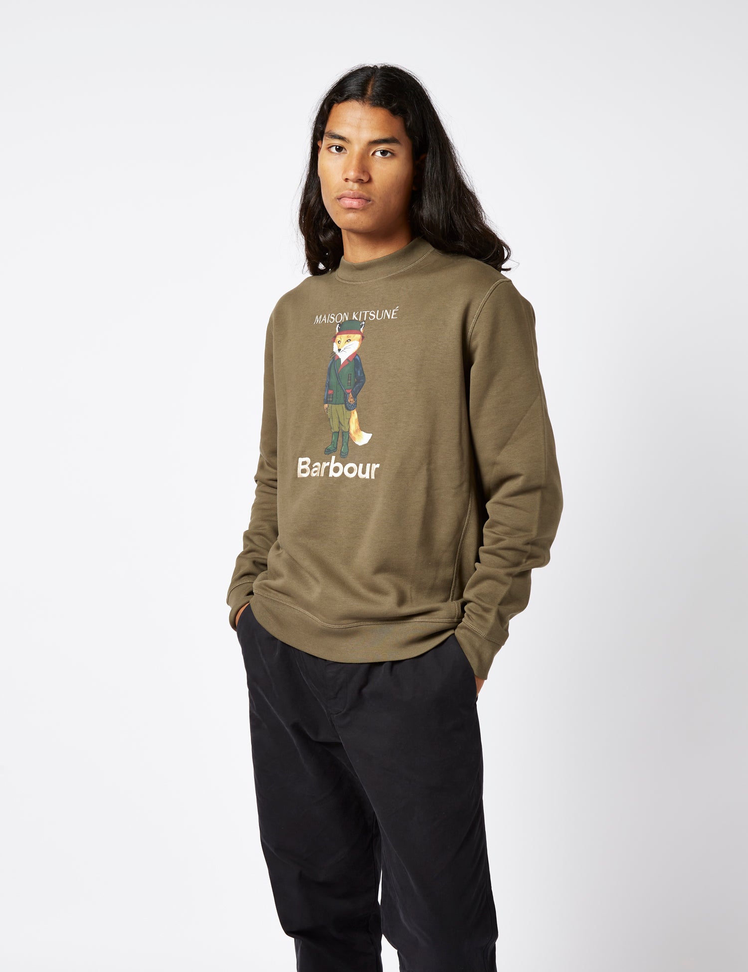 Barbour x MK Beaufort Fox Sweatshirt - Uniform Green