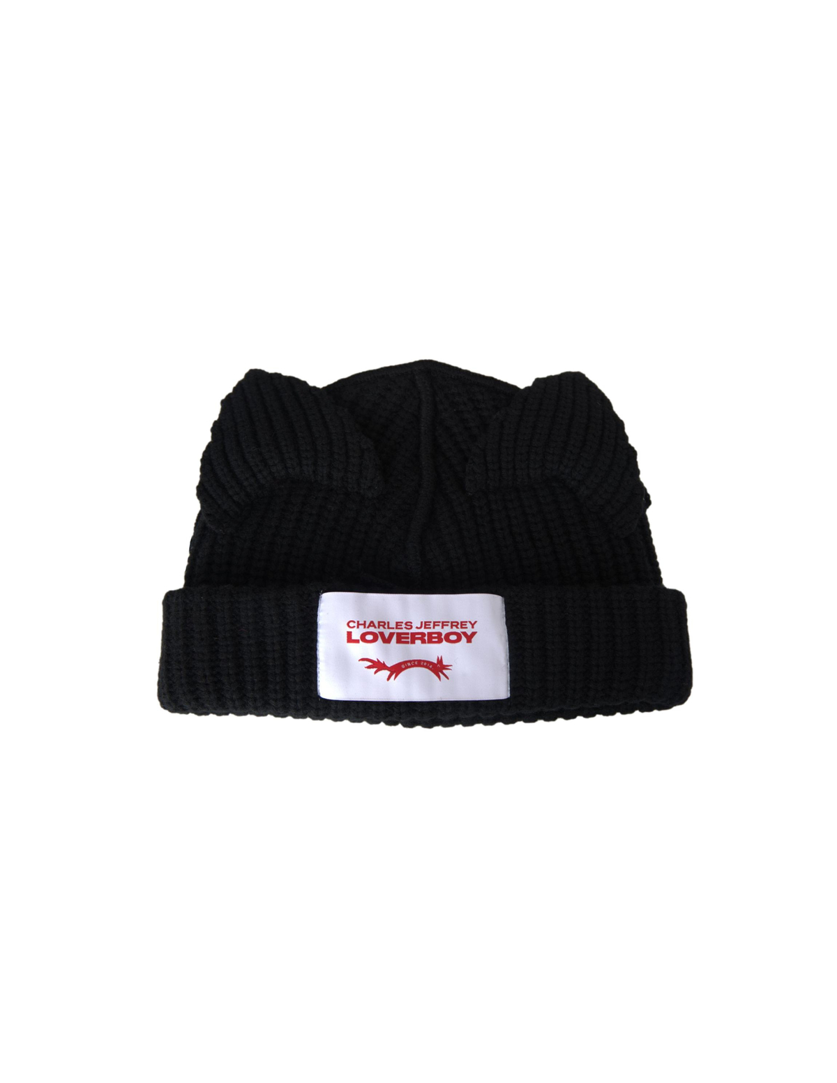 Charles Jeffrey LOVERBOY Chunky ears beanie - Black | Garmentory
