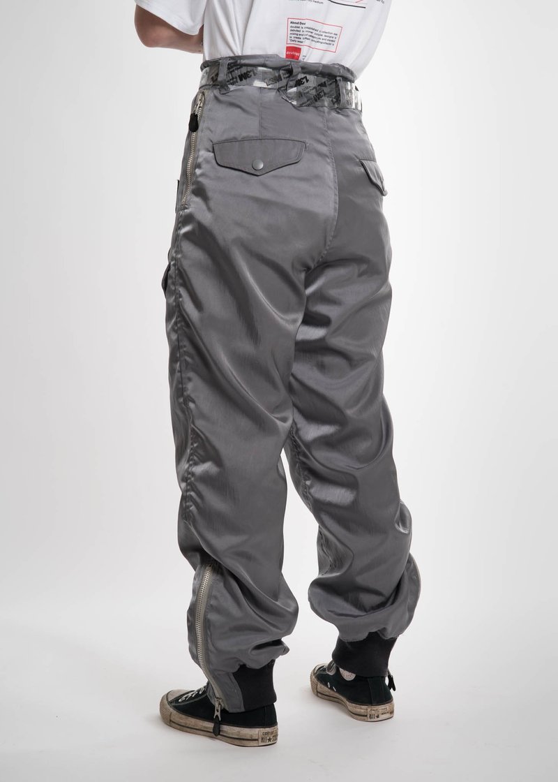 Doublet Grey Chaos Patches Nylon Pant | Garmentory