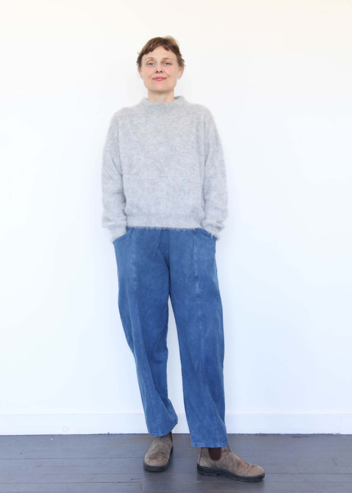 Micaela Greg Brushed Pullover - Heather Grey - Image 2 of 11