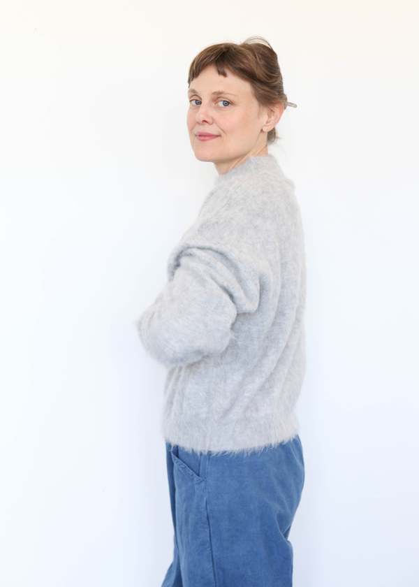 Micaela Greg Brushed Pullover - Heather Grey