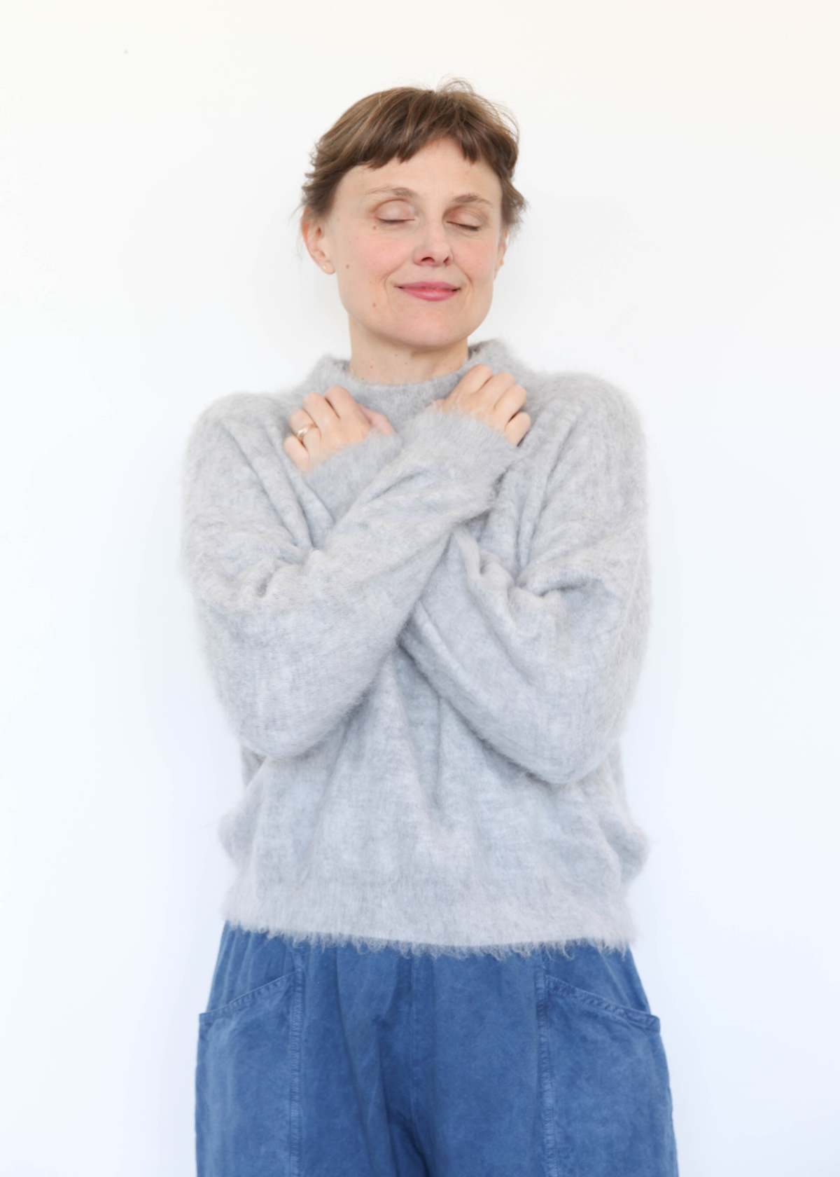 Micaela Greg Brushed Pullover - Heather Grey - Image 11 of 11