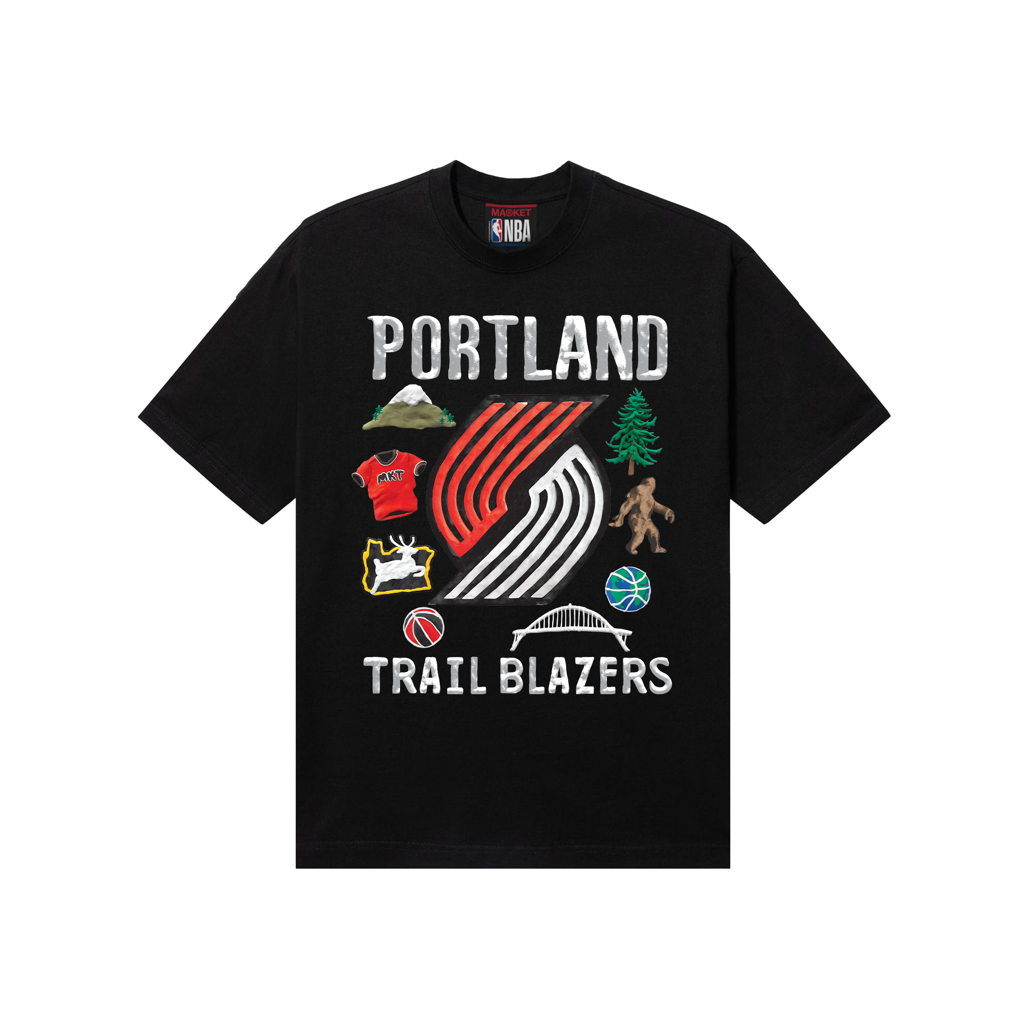 Market Trail Blazers T-shirt Garmentory