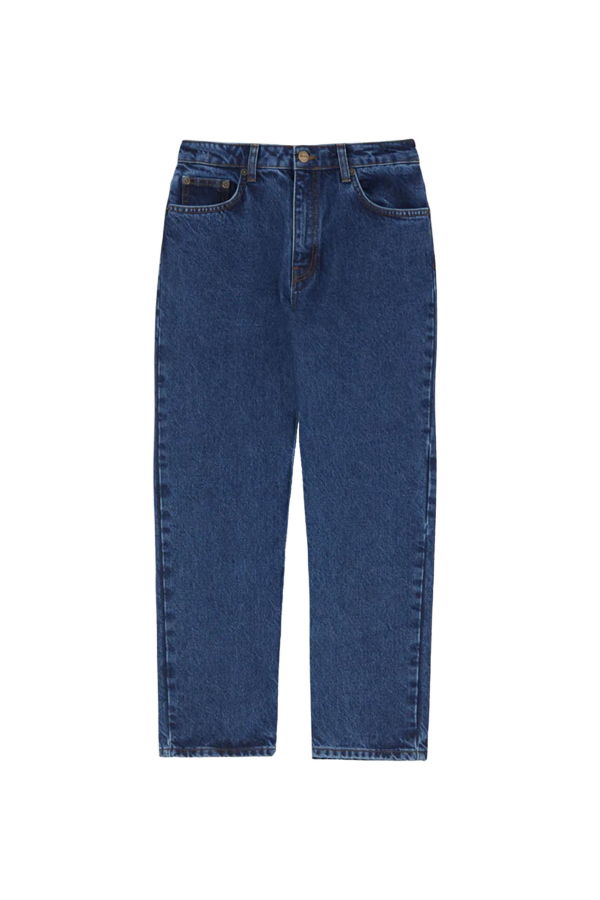 Skall Straight Leg Jeans - Mid Blue