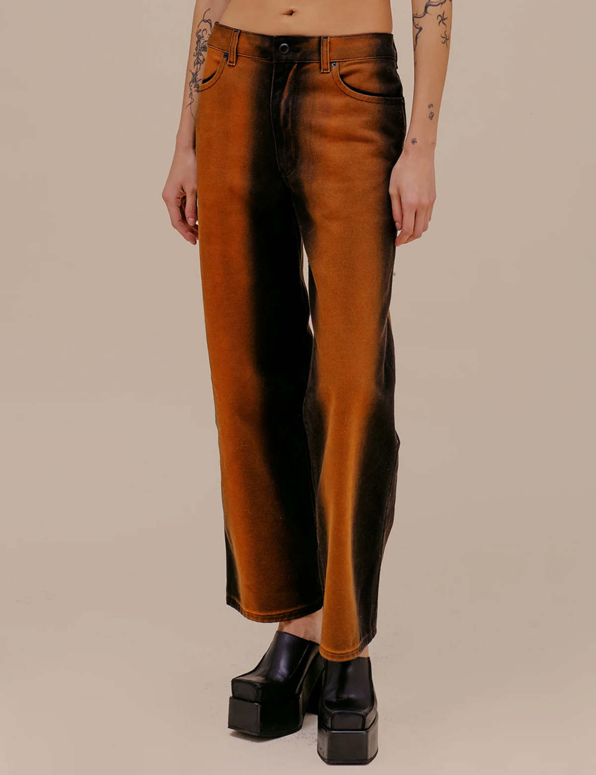 パンツ ECKHAUS LATTA wide leg jean ozone Eckhaus Latta - Wide Leg Jean - Ozone | available at LCD