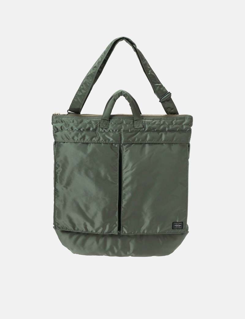 Porter Yoshida & Co Tanker 2Way Helmet Bag - Sage Green