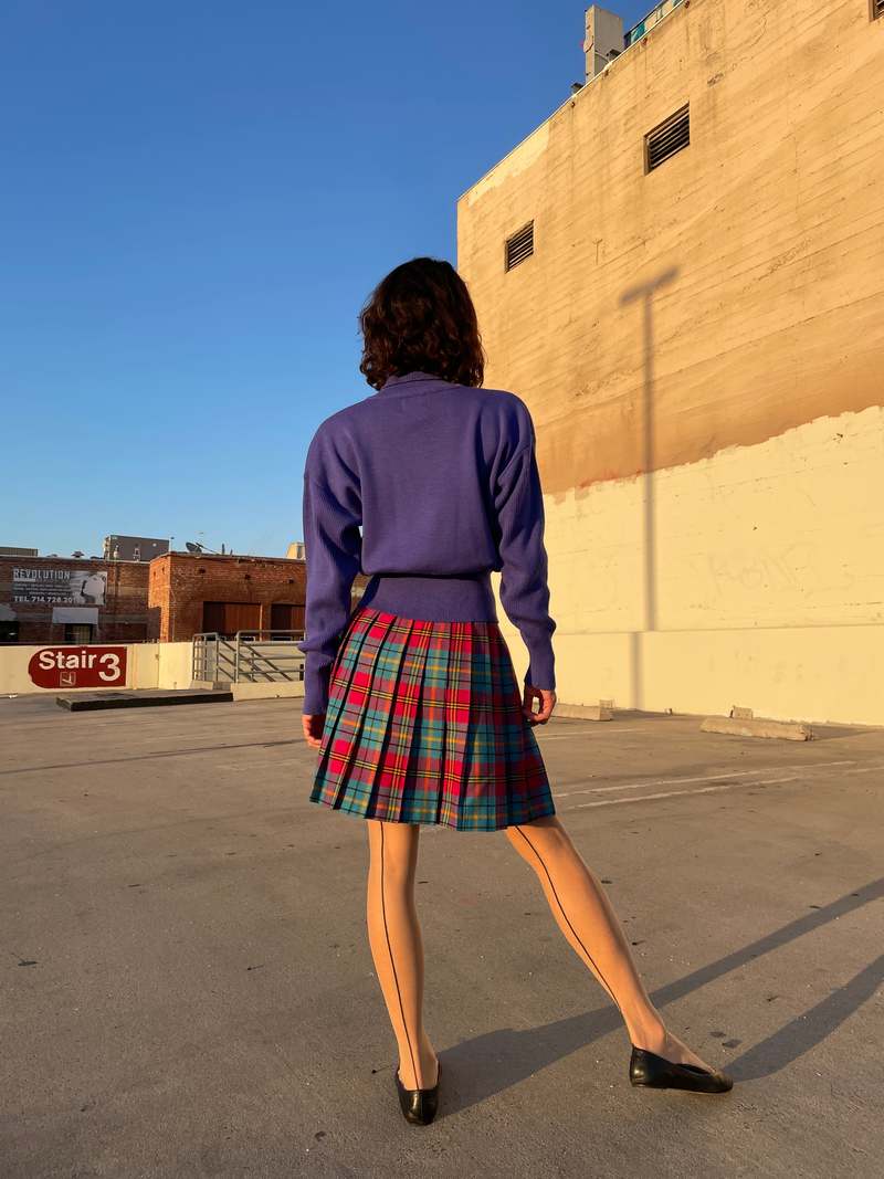 1990s Fashion Pink Pencil Skirt 90s Mini Skirts Pink Pleated Skirt