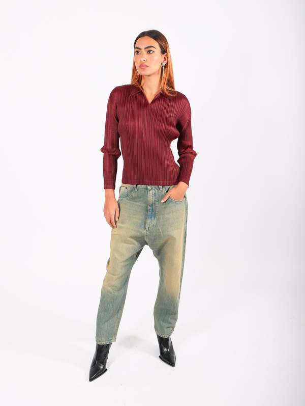 Novemb3r Kaori5 Drop Crotch Pants - Dirty Wash Denim | Garmentory