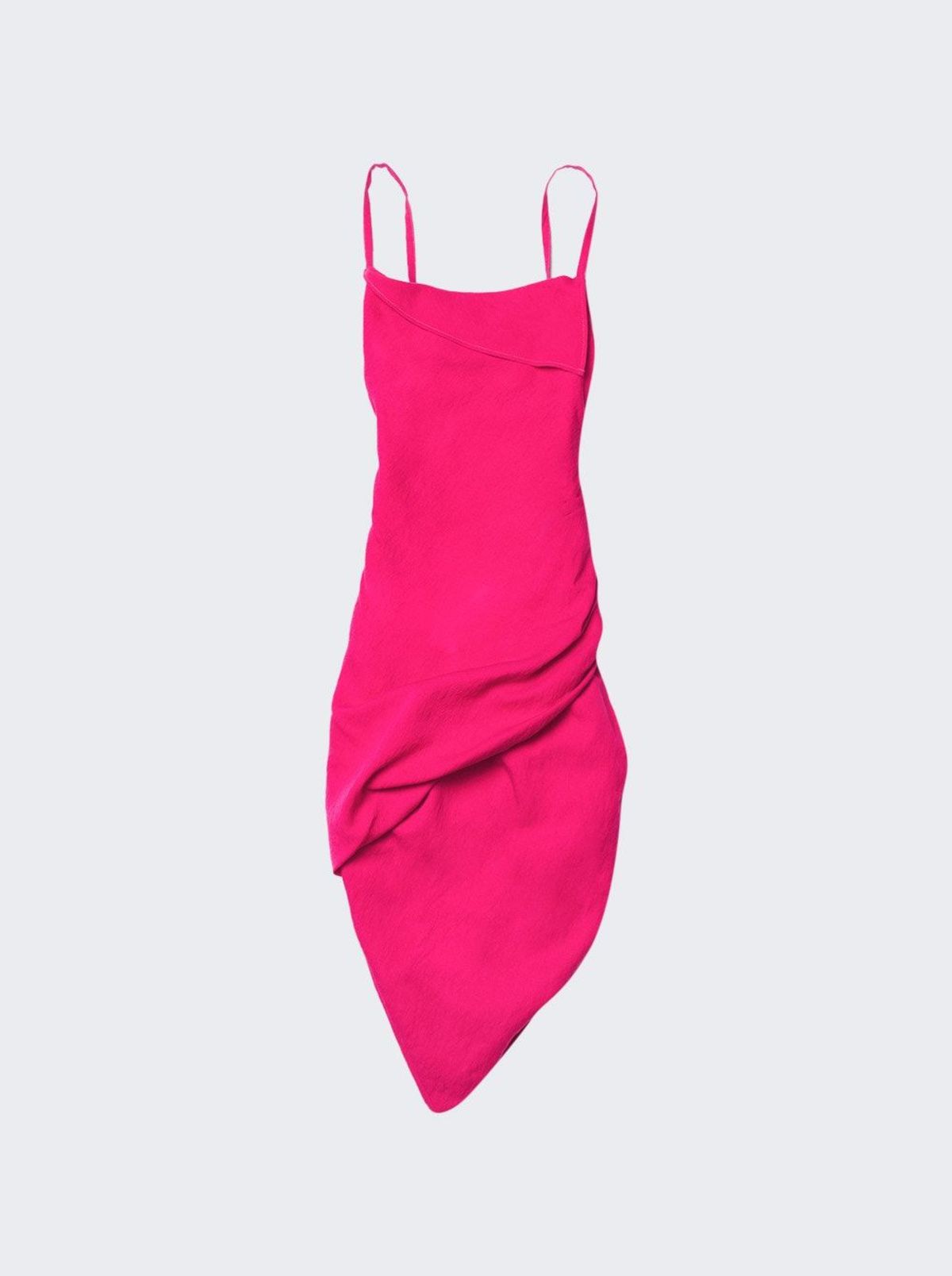 【JACQUEMUS】La Robe Saudad Asymmetric Drape Mini Dress The Saudade dress by JACQUEMUS | Official website