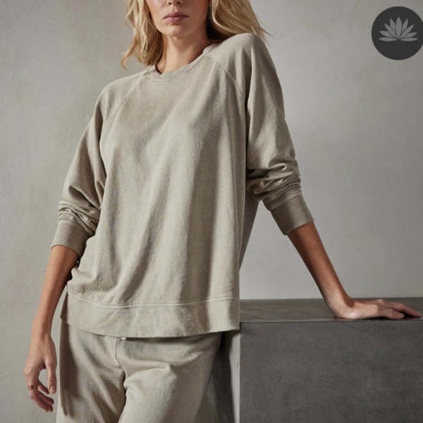 James Perse French Terry Relaxed Sweatshirt WXA3657 | Garmentory