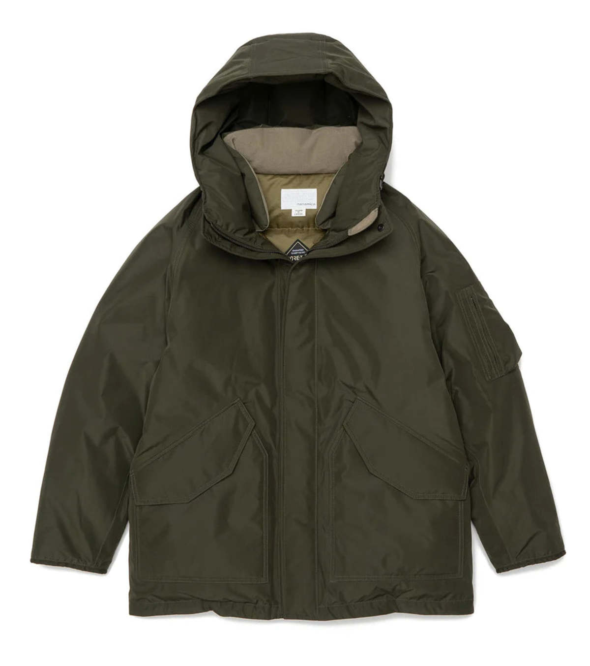Nanamica GORE-TEX Down Coat - Khaki Green | Garmentory