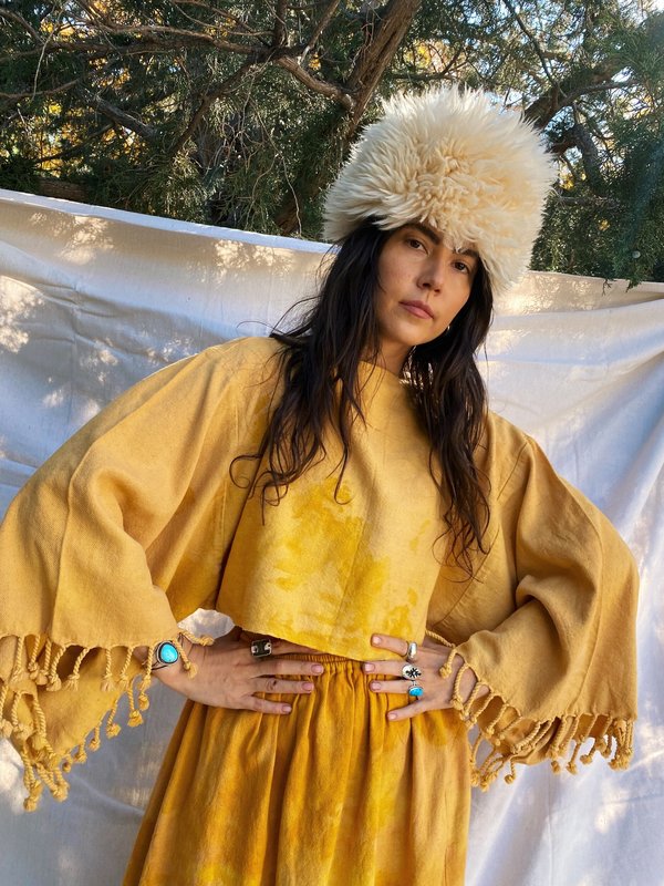 IDA+MOON Ceremony Round Sheepskin Hat Ida-moon-Ceremony-Sheepskin-  main image 2