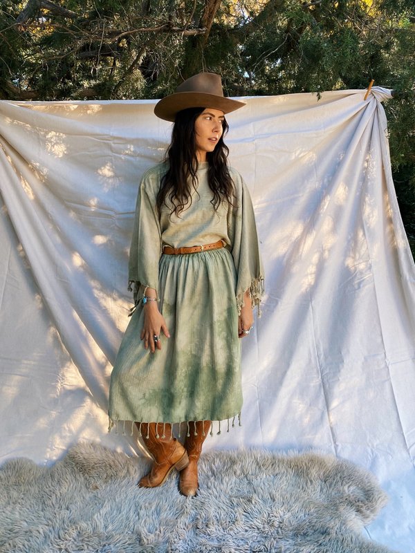 IDA+MOON PLANT MAGIC COTTON GODDESS 3 PIECE SET  FRENCH GREEN CLAY |  Garmentory