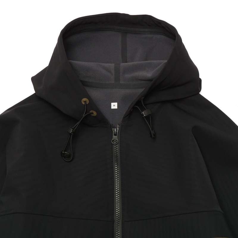 GR10K BONDED WR BONDED FLEECED HOODIE JACKET - BLACK | Garmentory