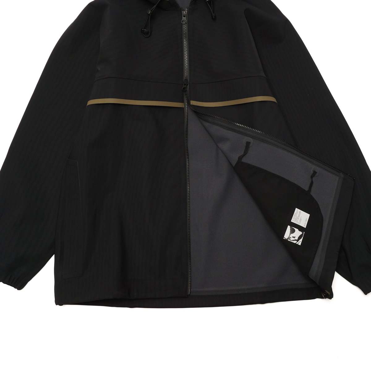 GR10K / ミリタリージャケット/BLK/BONDED WR BONDED FLEECED HOODIE JACKET GR10K BONDED WR BONDED FLEECED HOODIE JACKET - BLACK | Garmentory