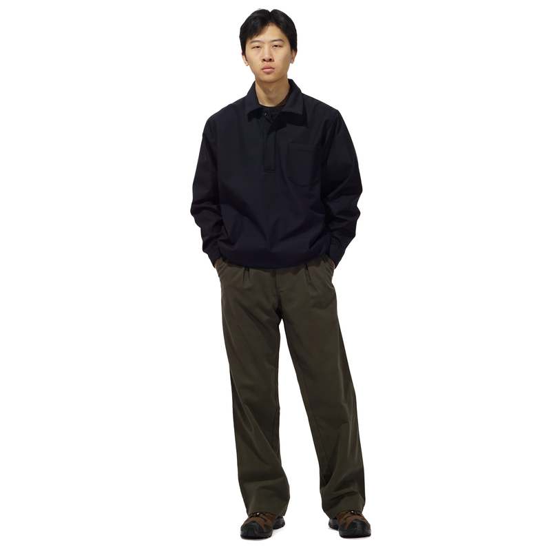GR10K PULLOVER WINDSTOPPER OVERSHIRT - BLUE NAVY | Garmentory