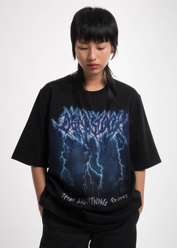 Doublet Black Deadstock Embroidery T-Shirt | Garmentory