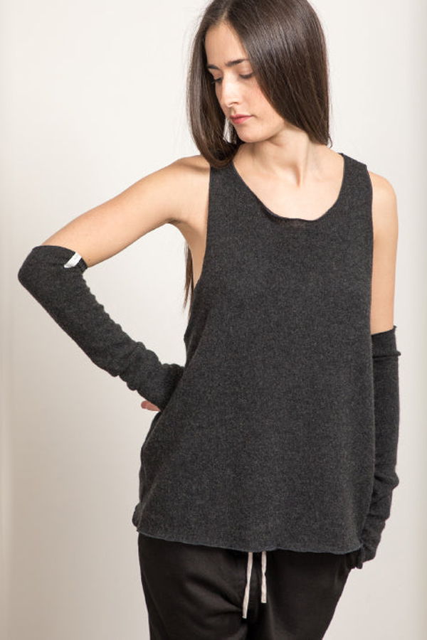 Album di Famiglia Woman Vest - Slate Grey