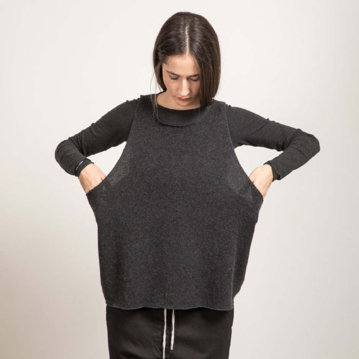 Album di Famiglia Woman Vest - Slate Grey - Image 2 of 2