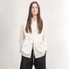 Album Di Famiglia Woman Wrinkled Collar Shirt - Natural Cream - Thumbnail 2