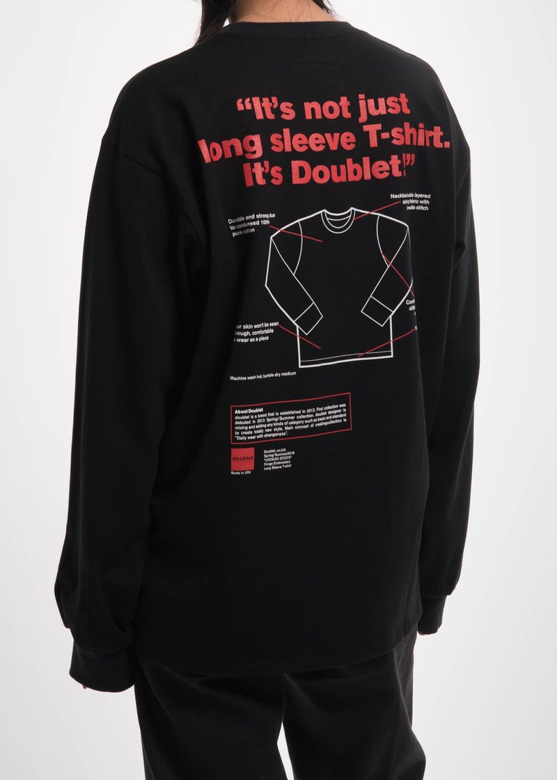 Doublet Black Flying Embroidery Long Sleeve | Garmentory