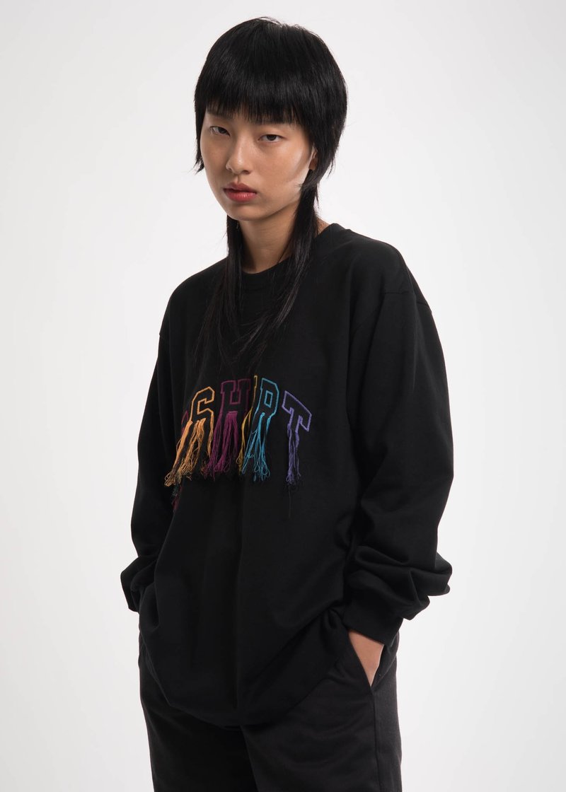 トップス doublet MESSAGE EMBROIDERY LONG SLEEVE Doublet Message