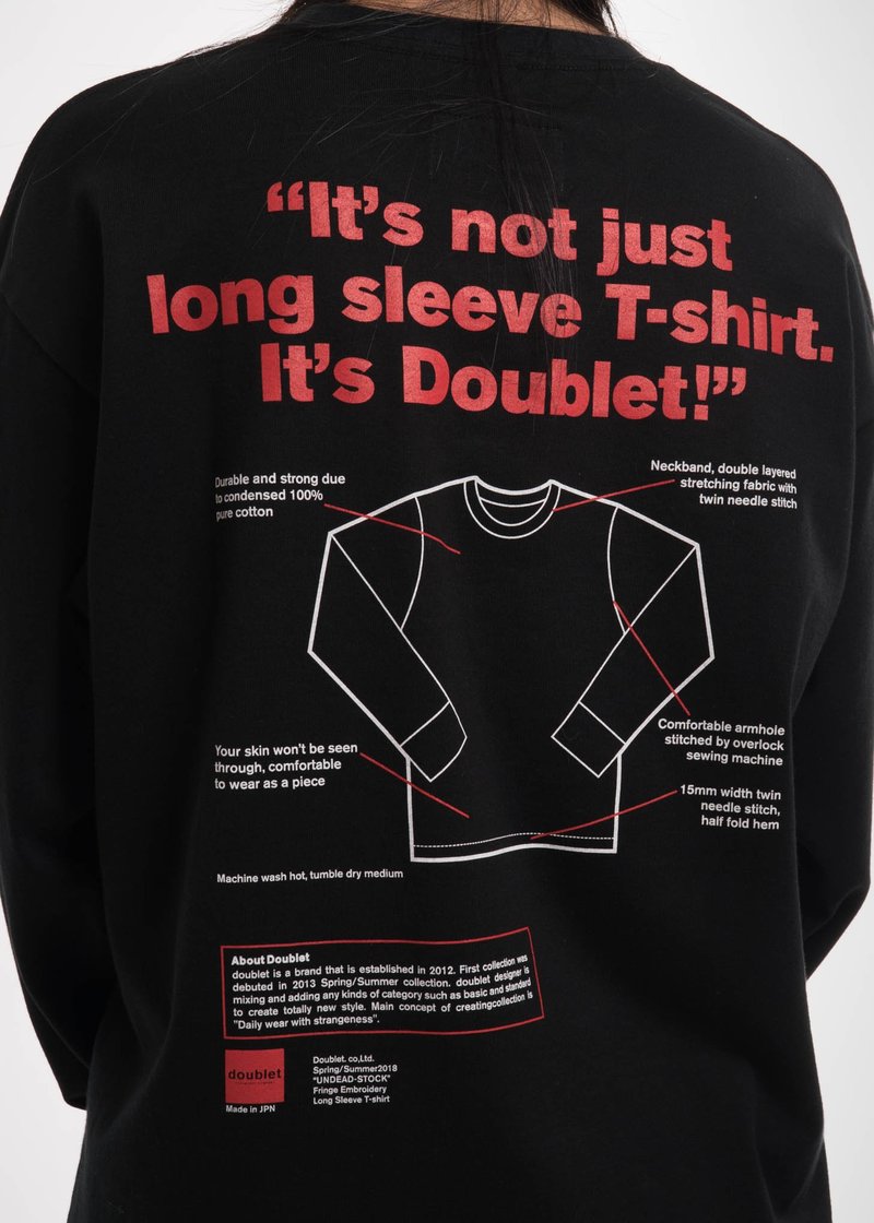 Doublet Black Flying Embroidery Long Sleeve | Garmentory