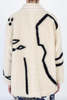 Alysi Caban Eco-Fur Jacket - Gesso - Thumbnail 3