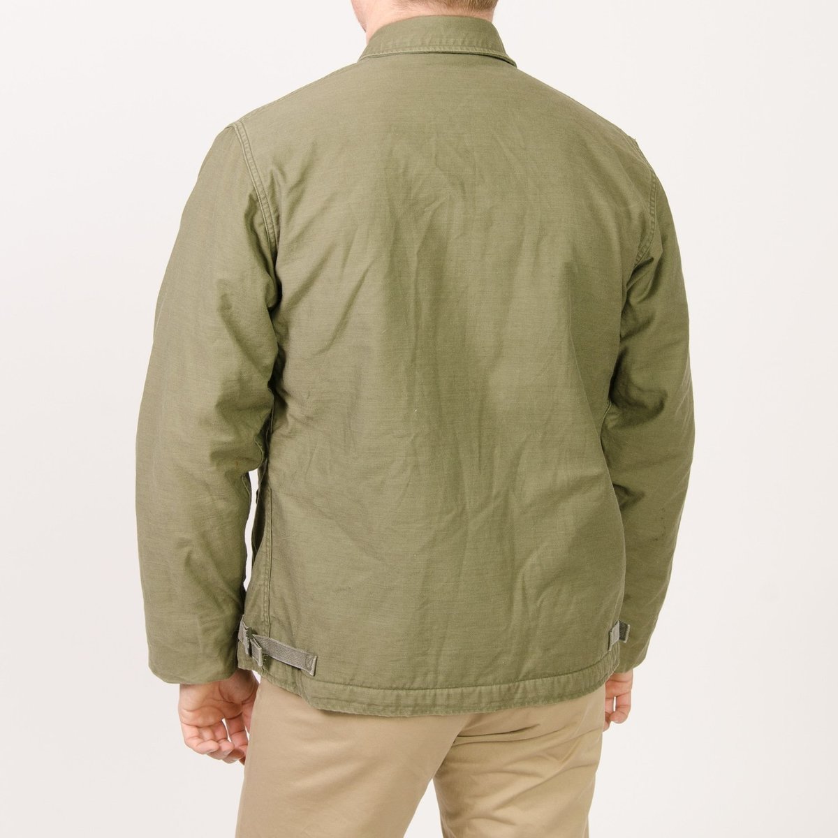 Unis New York Vintage Fleece Lined Military Jacket Olive Garmentory