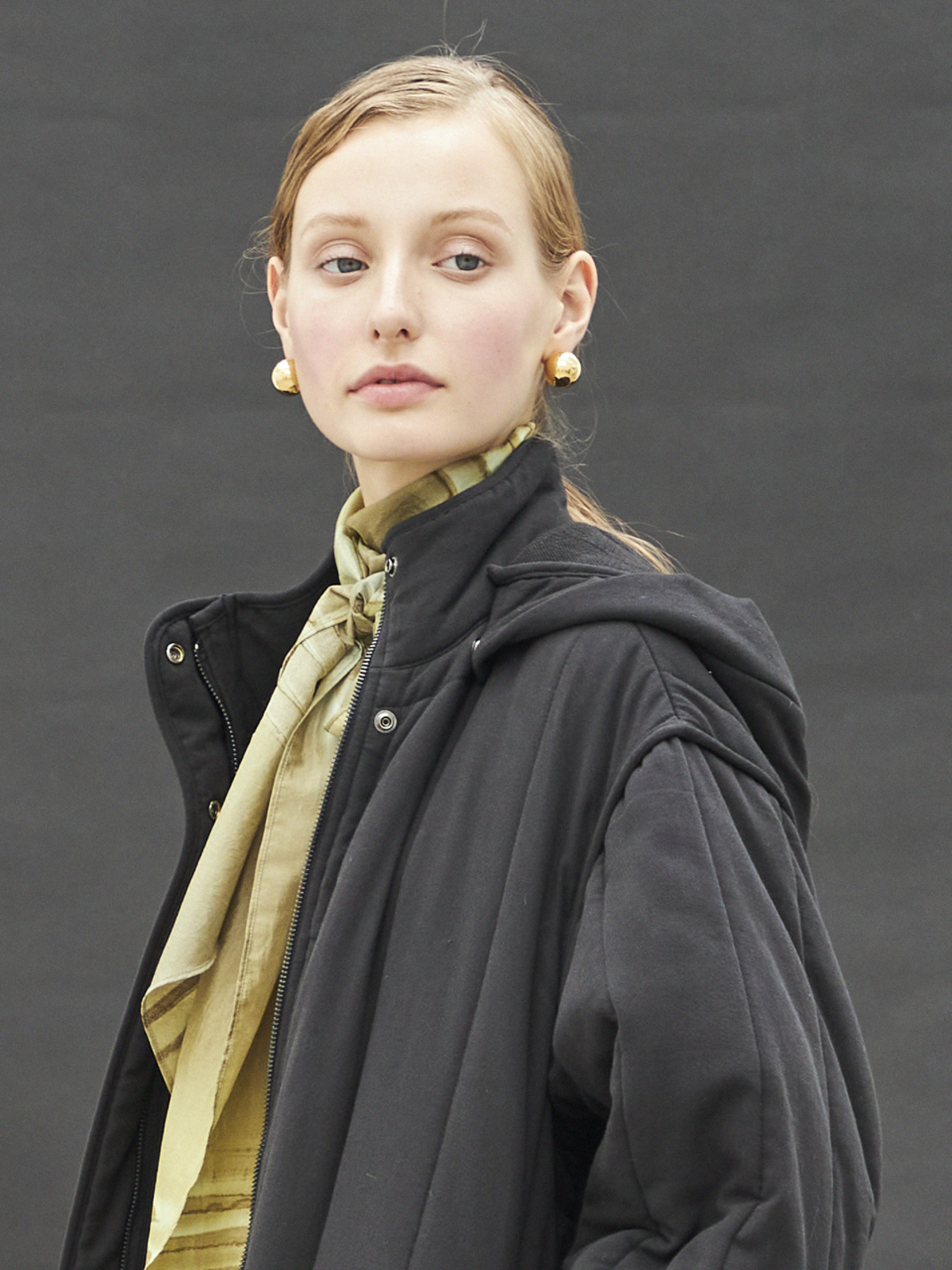 Maison De Ines Hooded Quilted Padding Coat - Black - Image 6 of 6