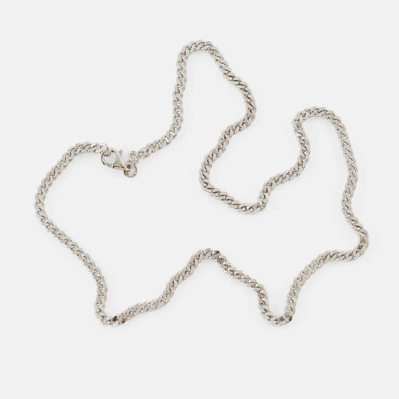 SERGE DENIMES RHODIUM CUT NECKLACE Silver Garmentory