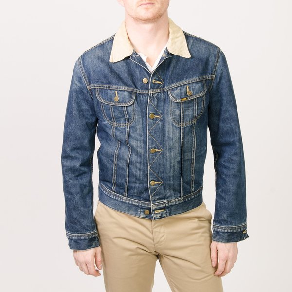 Unis New York Vintage Lee Blanket Lined Denim Jacket Indigo Garmentory