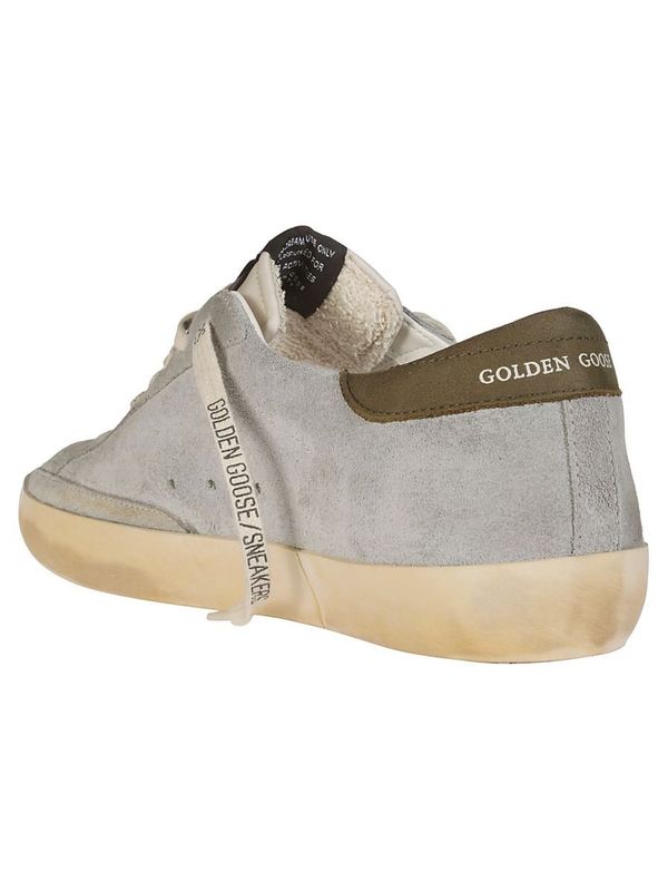 【新品】GOLDEN GOOSE イタリア製 バスケ スウェット メンズ№721 Golden Goose - Men's Superstar Olive Green Suede Sneaker