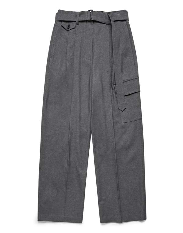Dunst WOOL BAKER PANTS - Charcoal Grey
