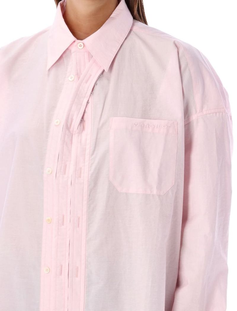 Y/project Hook and Eye Shirt - LIGHT PINK | Garmentory