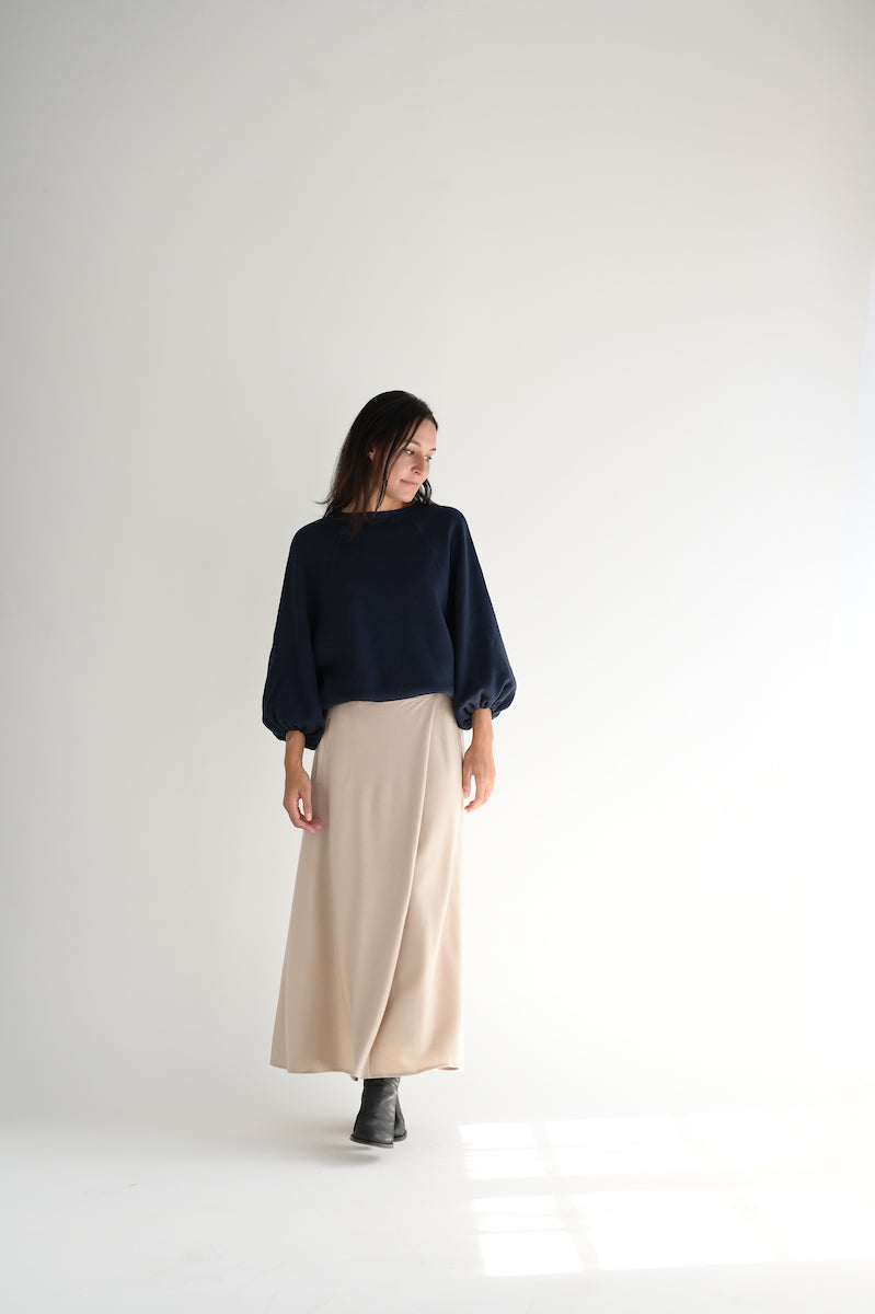 Halo-Semi-Flare-Skirt-in-Cream 