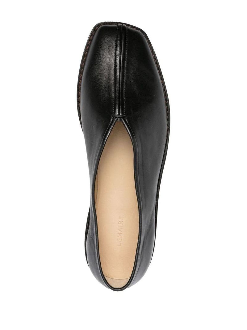 LEMAIRE ルメール FLAT PIPED SLIPPERS 37 Lemaire Flat Piped Slippers W Black – Neighbour