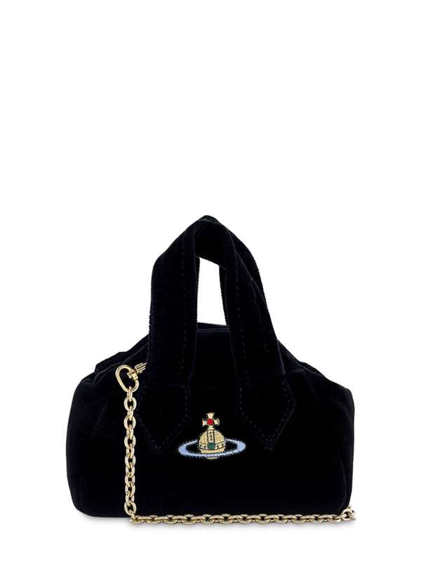Vivienne Westwood Mini Archive Yasmine Shoulder Bag - Black