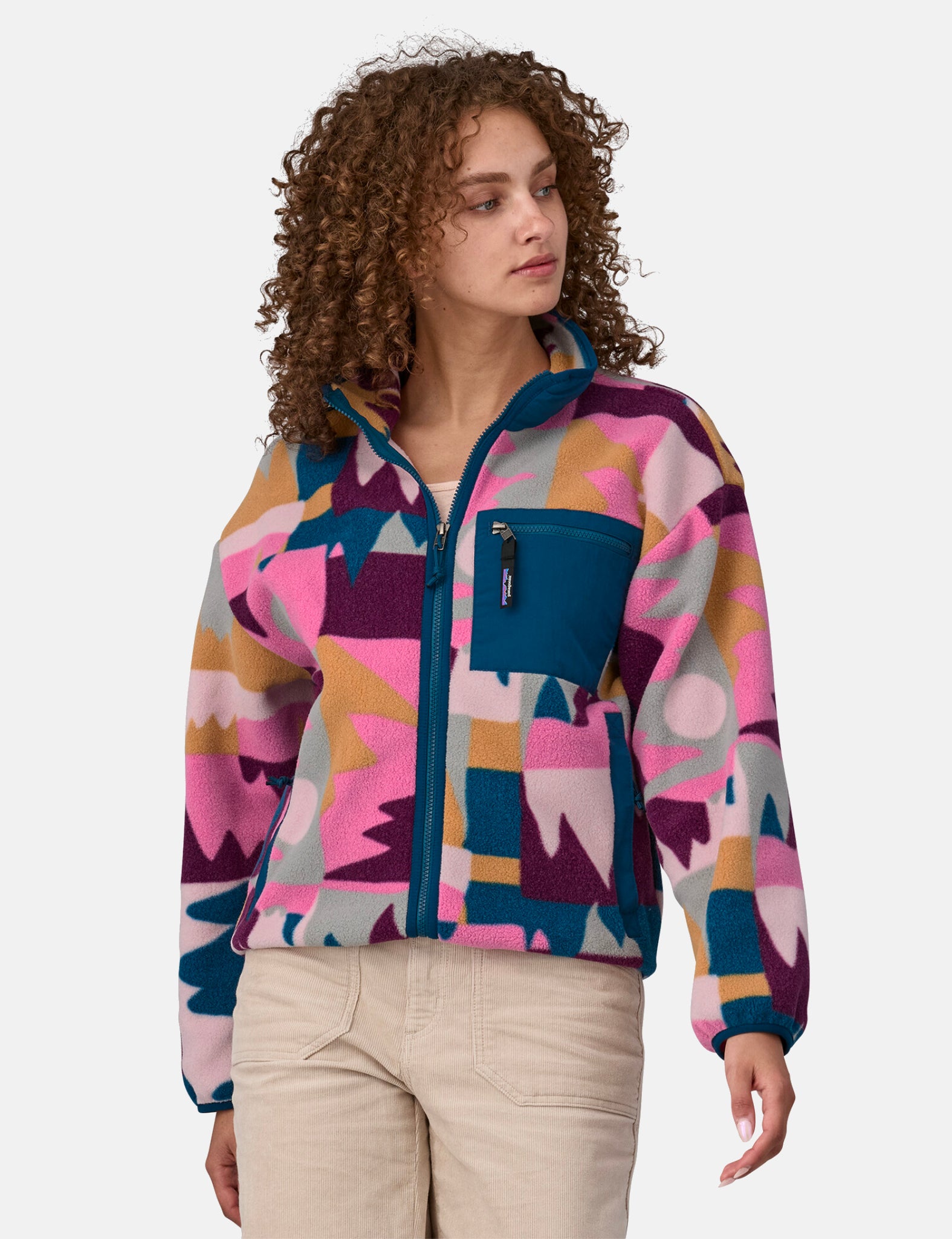 Patagonia Women's Synchilla Jacket - Frontera Marble Pink | Garmentory